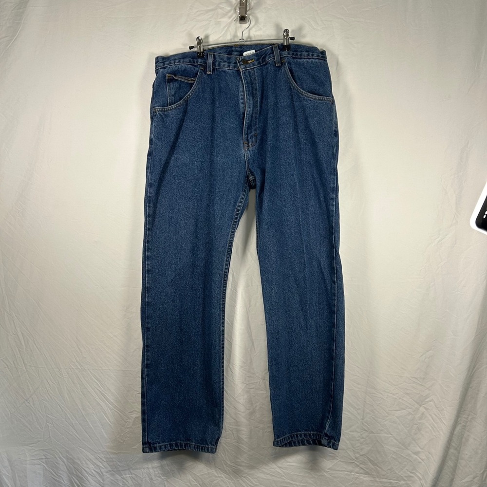 Key Denim Jeans Mens 38x30 Blue Straight Leg 100% Cotton Workwear